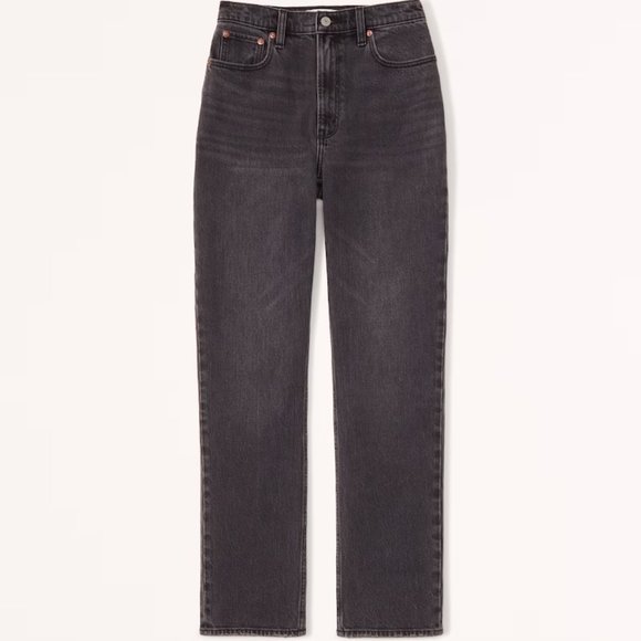 Abercrombie & Fitch Denim - Abercrombie & Fitch Ultra High Rise 90s Straight Jean Black Size 30/10R